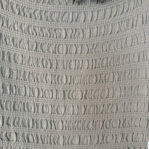 Zara Olive Green Smocked Crop Top – Long Sleeve – Size M - Picture 14 of 17